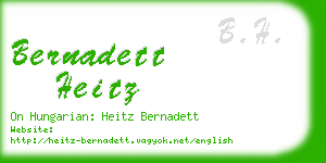 bernadett heitz business card